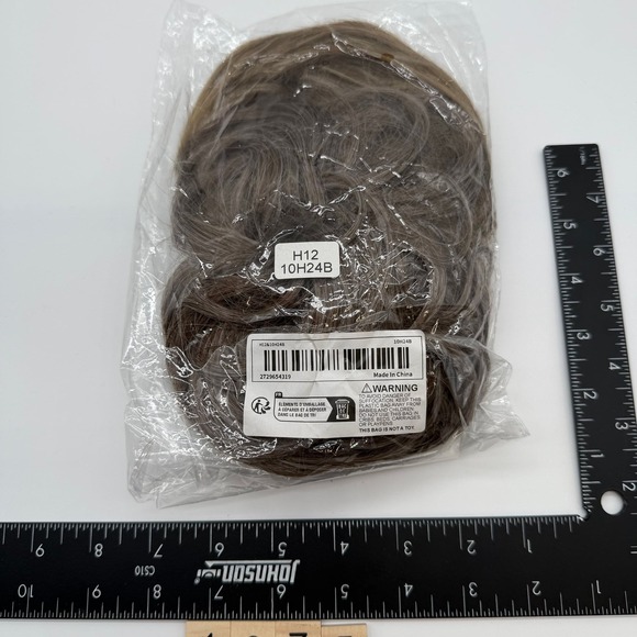 Scunci messy bun Hair light brown highlights extension‎ - Picture 2 of 3